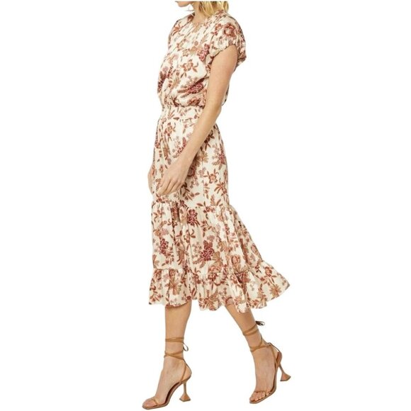 MISA Los Angeles Paulina Floral Midi Dress – Size M - Picture 1 of 10